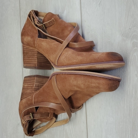 Corso Como Womens Ankle Suede Western Heels boots shoes sz 9M - Picture 7 of 13